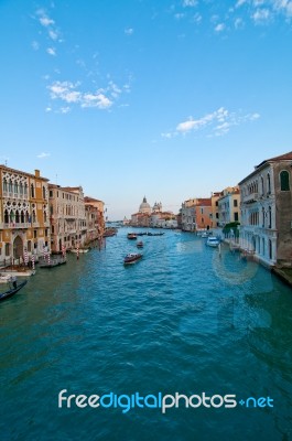 Venice Italy Grand Canal View Stock Photo