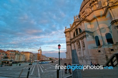 Venice Italy Madonna Della Salute Church Stock Photo