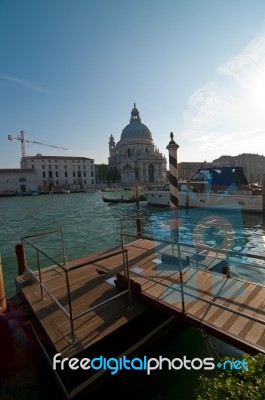 Venice Italy Madonna Della Salute Church Stock Photo