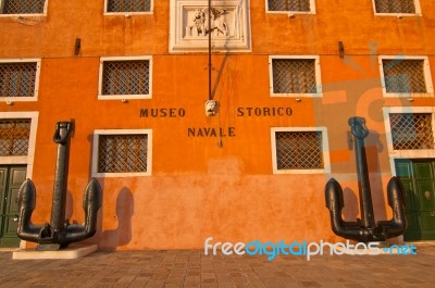 Venice Italy Naval Museum Stock Photo