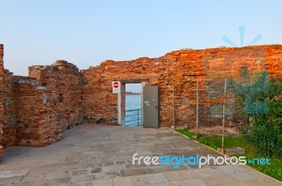 Venice Italy Old Door Stock Photo