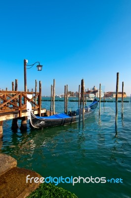 Venice Italy Pittoresque View Of Gondolas Stock Photo