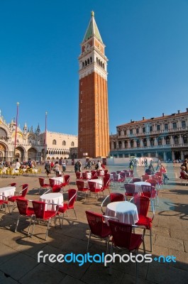 Venice Italy Saint Marco Square View Stock Photo