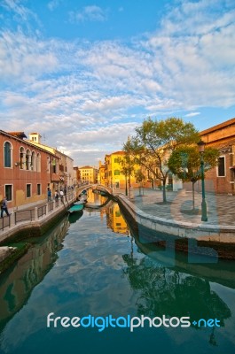 Venice Italy San Nicolo Dei Mendicoli Church Stock Photo