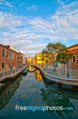 Venice Italy San Nicolo Dei Mendicoli Church Stock Photo