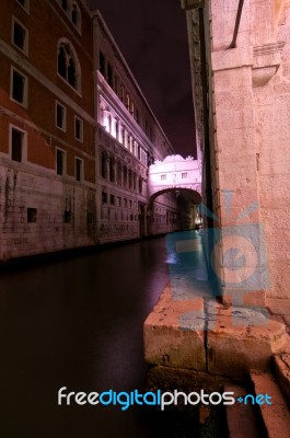 Venice Italy Sight Bridge Stock Photo