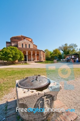 Venice Italy Torcello Cathedral Of Santa Maria Assunta Stock Photo