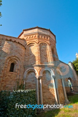 Venice Italy Torcello Cathedral Of Santa Maria Assunta Stock Photo