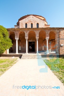 Venice Italy Torcello Cathedral Of Santa Maria Assunta Stock Photo