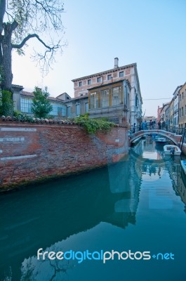 Venice  Italy Unusual Pittoresque View Stock Photo