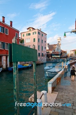 Venice Italy Unusual Pittoresque View Stock Photo