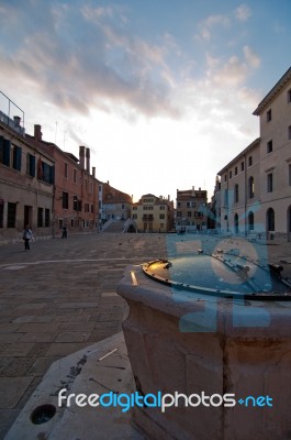 Venice  Italy Unusual Pittoresque View Stock Photo