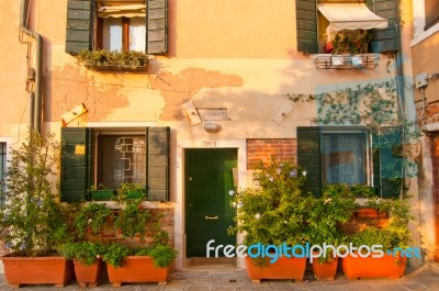 Venice  Italy Unusual Pittoresque View Stock Photo