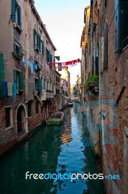 Venice  Italy Unusual Pittoresque View Stock Photo