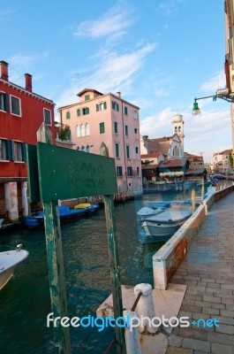 Venice Italy Unusual Scenic View Stock Photo