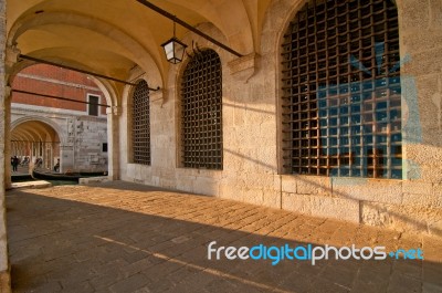 Venice Italy Unusual Scenic View Stock Photo