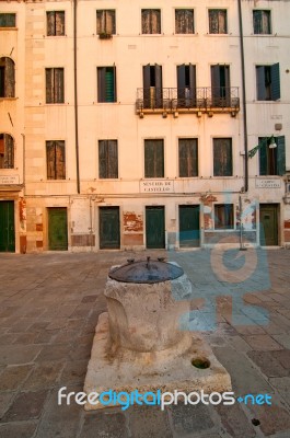 Venice Italy Unusual Scenic View Stock Photo