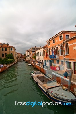 Venice Italy Unusual Scenic View Stock Photo