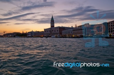 Venice Italy Unusual Scenic View Stock Photo