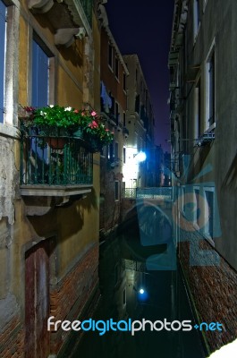 Venice Italy Unusual Scenic View Stock Photo