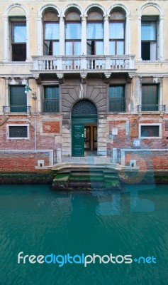 Venice Italy Unusual Scenic View Stock Photo