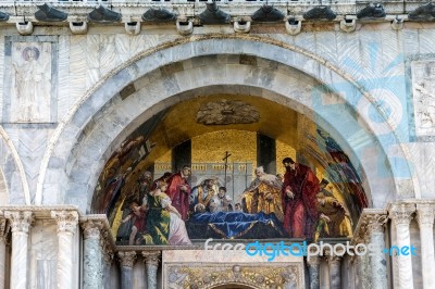 Venice, Italy/europe - October 12 : Partial View Of Saint Marks Stock Photo