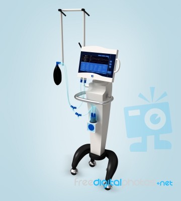 Ventilator Respiratory Unit Stock Image