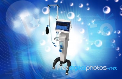 Ventilator Respiratory Unit Stock Image