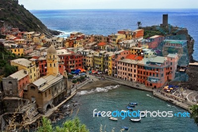 Vernazza, Cinque Terre Stock Photo