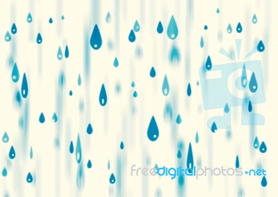 Vertical Rain Water Drops Vintage Illustration Background Stock Photo