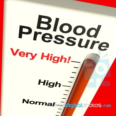 Very High Blood Pressure Stock Image