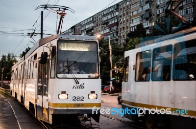 Very Old Amazing Tram ! Stock Photo