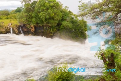 Victoria Falls In Zambia Stock Photo