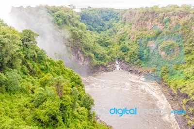 Victoria Falls In Zambia Stock Photo