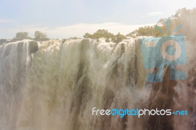 Victoria Falls In Zimbabwe Stock Photo