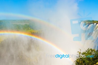 Victoria Falls In Zimbabwe Stock Photo