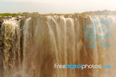 Victoria Falls In Zimbabwe Stock Photo