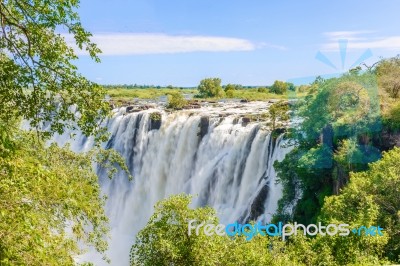 Victoria Falls In Zimbabwe Stock Photo