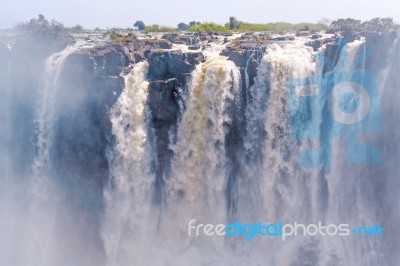 Victoria Falls In Zimbabwe Stock Photo