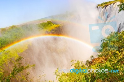 Victoria Falls In Zimbabwe Stock Photo