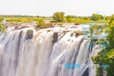 Victoria Falls In Zimbabwe Stock Photo