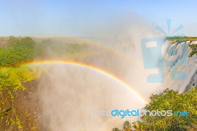 Victoria Falls In Zimbabwe Stock Photo