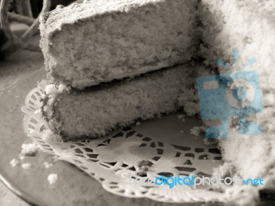 Victoria Sponge Stock Photo