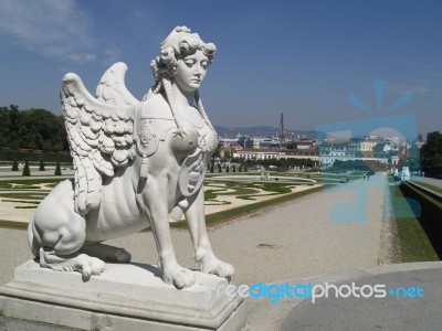 Vienna - Belvedere Garden Stock Photo