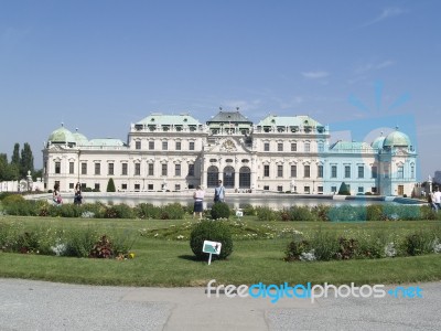 Vienna - Belvedere Palace Stock Photo