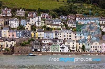 View Across The River Dart To Dartmouth Stock Photo