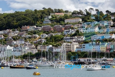 View Across The River Dart Towards Dartmouth Stock Photo