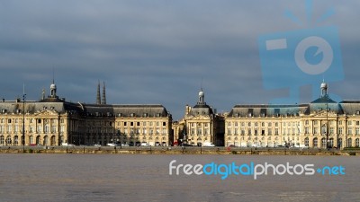 View Across The River Garonne From Stalingrad Stock Photo