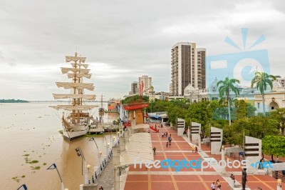 View At Malecon 2000 In Guayaquil,  Ecuador Stock Photo