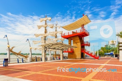 View At Malecon 2000 In Guayaquil,  Ecuador Stock Photo